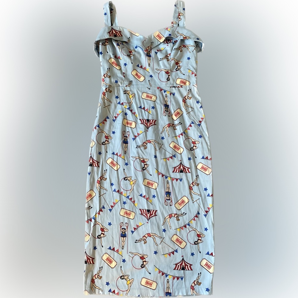 Light Blue Circus Themed Dress